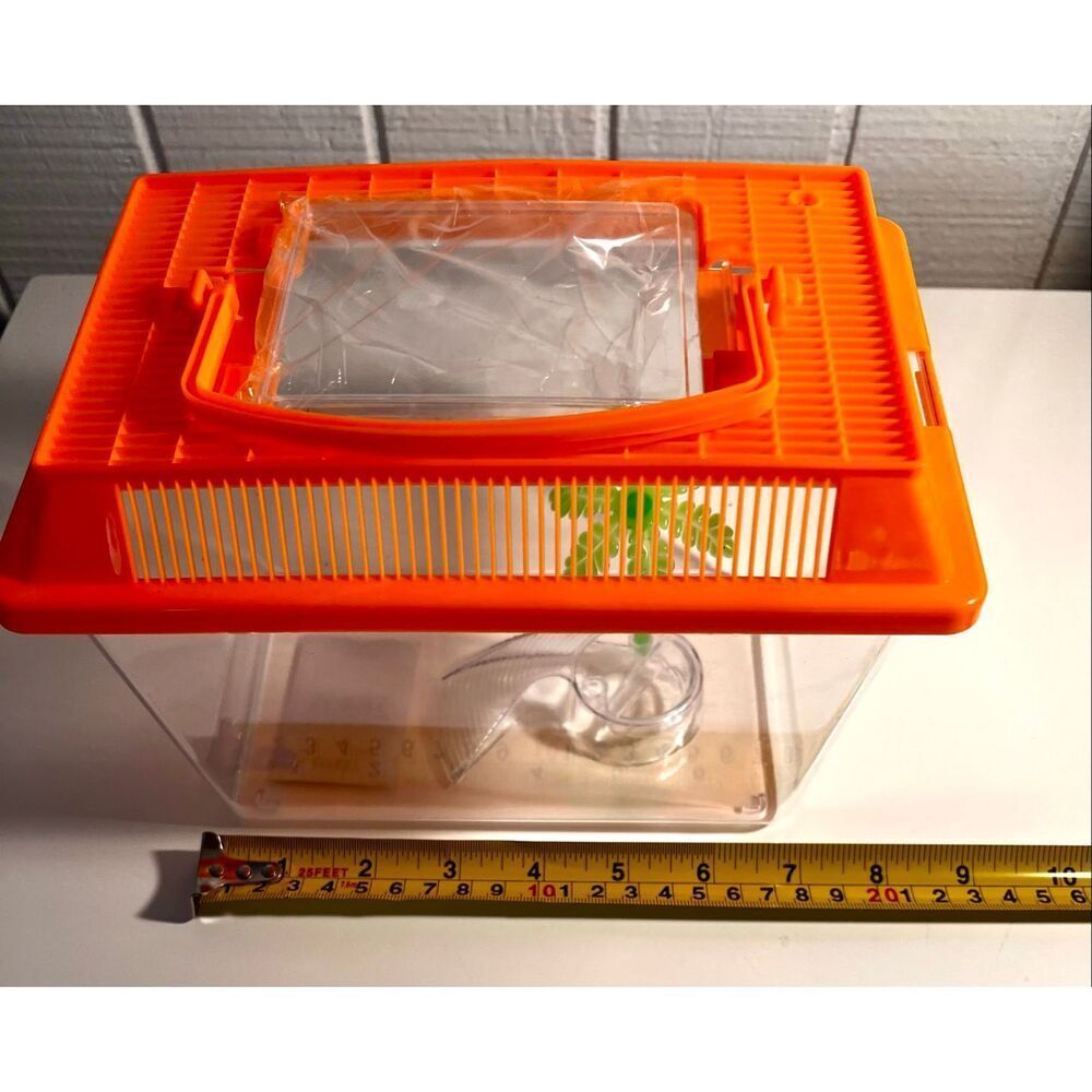 Portable Aquatic/Terrarium Tank, Plastic Carrier Cage with Lid and Handle NWT - Picture 9 of 12